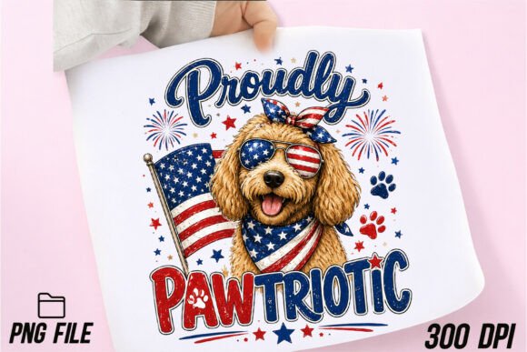 Celebrating Independence Day: The Strategic Value of Patriotic Goldendoodle PNGs in Modern Design