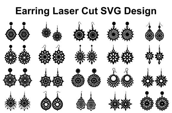 Craft Statement Jewelry with Mandala Earring SVG Collection