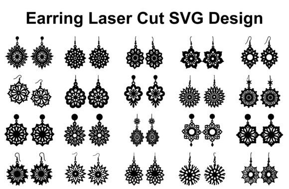 Elevating Artisan Jewelry Design with the Boho Flower Earrings SVG Set