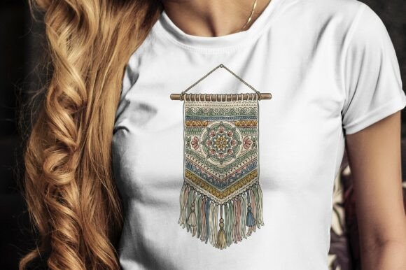 Exploring the Versatility of Boho Tapestry with Tassels and Ornate Digital Designs