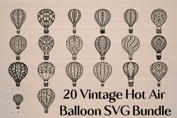 Strategic Design Assets: Leveraging the Vintage Hot Air Balloon SVG Bundle for Brand Differentiation