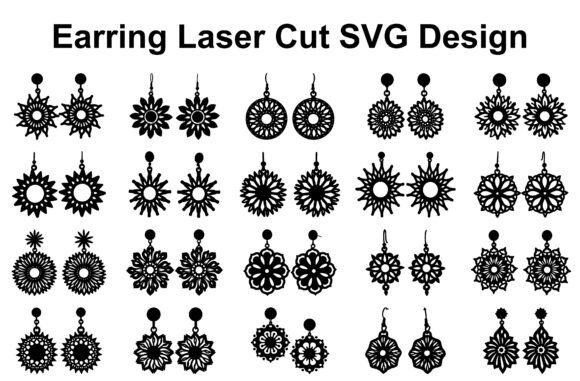 Sunflower Earring SVG Bundle for Handmade Jewelry