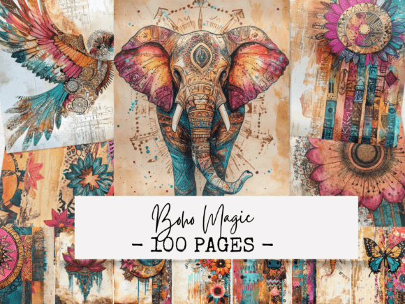Unleashing Creative Freedom with Boho Magic Junk Journal Papers