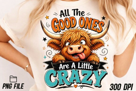 Unleashing Creativity with the Funny Crazy Highland Cow Sarcastic PNG