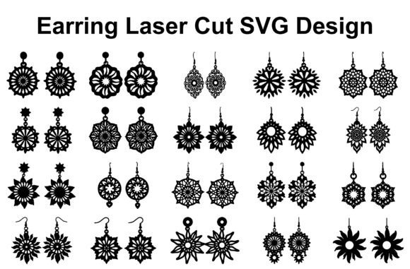 Unlock Professional Jewelry Design with the Ornate Earring SVG Bundle