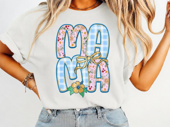 Unlocking Creative Potential: A Deep Dive into the Mama Floral Gingham Bow T-Shirt Design
