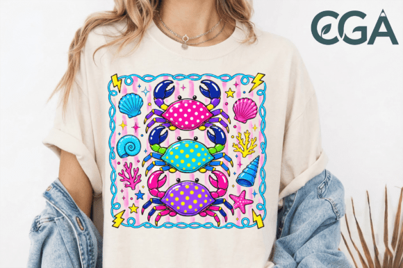 Unlocking Summer Creativity with Polka Dot Crabs Retro Preppy Ocean Png